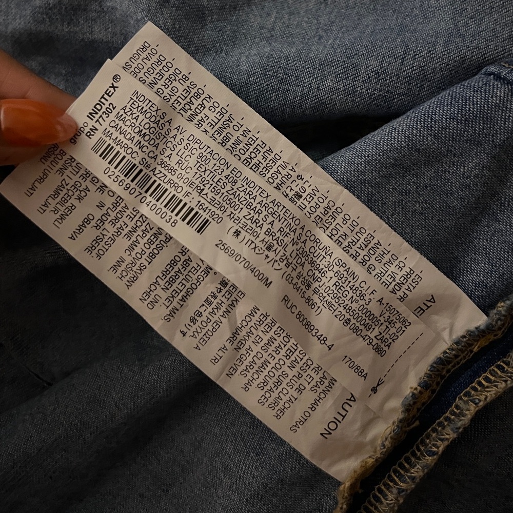 ZARA| DENIM WRAP HALTER - Picture 7 of 7